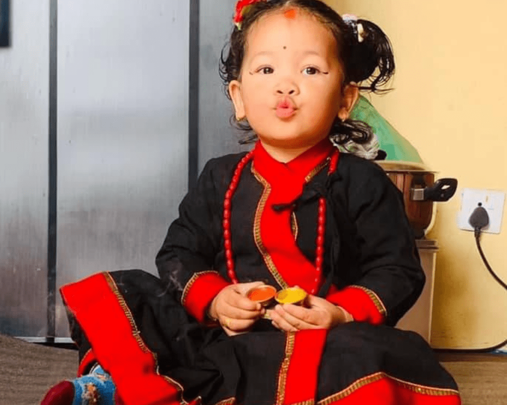 modern newari dress Stunning Adult Newari Gown Available Now